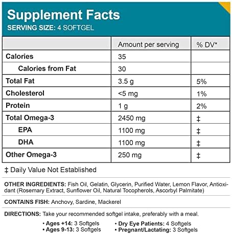MacuHealth Omega 3 Aceite de Pescado - 1100mg DHA, 1100mg EPA, Suplemento para la Salud Ocular y Cerebral, Fórmula de Triglicéridos, 120 Cápsulas - imagen 2