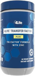 4Life - Transfer Factor Plus Zinc - Suplemento de Apoyo Inmunológico con Mezcla de Hongos, Calostro, Yema de Huevo, Péptidos - 60 Cápsulas Veganas - imagen 1