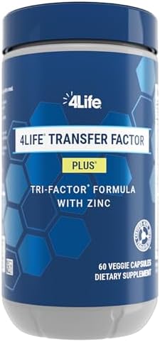 4Life - Transfer Factor Plus Zinc - Suplemento de Apoyo Inmunológico con Mezcla de Hongos, Calostro, Yema de Huevo, Péptidos - 60 Cápsulas Veganas - imagen 1