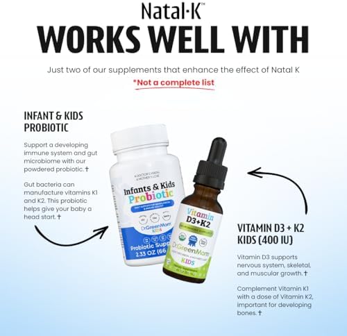 Gotas de Vitamina K1 Natal K Oral de Dr. Green Mom para Recién Nacidos | Phytonadione Orgánico en Aceite MCT | Vitamina K Natural para Apoyar la - imagen 6