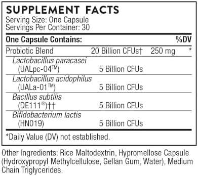 THORNE - FloraSport 20B - Mezcla de Probióticos Estables - Apoya la Salud Digestiva, Inmunológica y del Intestino - Alivio de Gas, Inflamación, - imagen 2