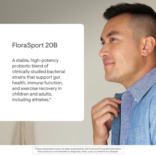 THORNE - FloraSport 20B - Mezcla de Probióticos Estables - Apoya la Salud Digestiva, Inmunológica y del Intestino - Alivio de Gas, Inflamación, - imagen 3