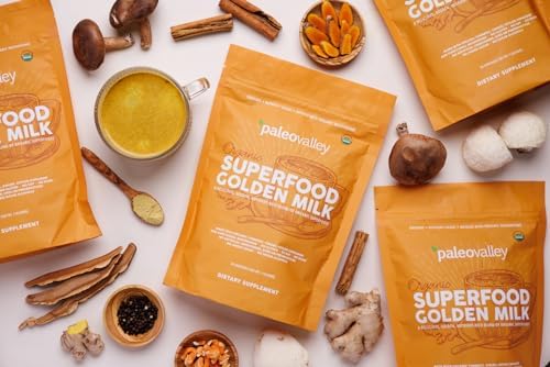 Paleovalley Leche Dorada Orgánica Superfood - Inmunidad, Enfoque, Cognición, Longevidad - Cúrcuma, Leche de Coco Rica en MCT, Hongos Funcionales, 30 - imagen 8