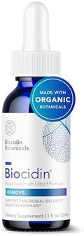 Biocidin Fórmula Líquida - Gotas Botánicas de Amplio Espectro para el Equilibrio del Microbioma - Apoyo para Romper Biofilm y Limpieza del Intestino - imagen 1