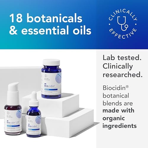 Biocidin Fórmula Líquida - Gotas Botánicas de Amplio Espectro para el Equilibrio del Microbioma - Apoyo para Romper Biofilm y Limpieza del Intestino - imagen 3