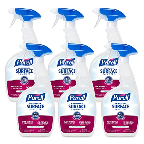 Desinfectante de Superficies PURELL para Alimentos, Sin Fragancia, Botella de 32 oz con Dispensador (Paquete de 6) - 3341-06 - imagen 5