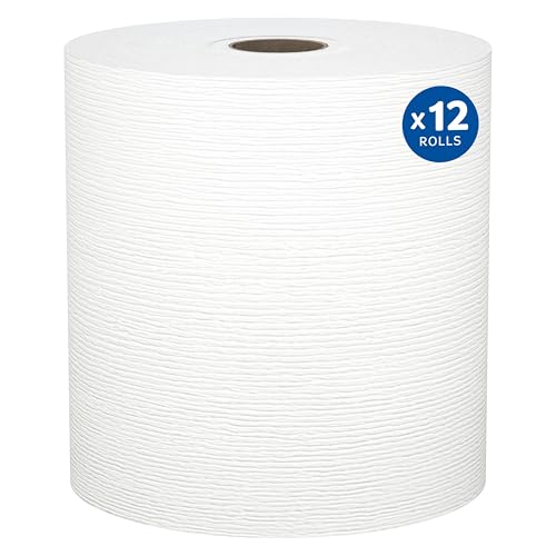 Toallas de papel enrolladas Kleenex Professional Universal, 12 rollos de 425' cada uno, núcleo de 1.5, alta absorción, color blanco, caja de 5,100' - imagen 1