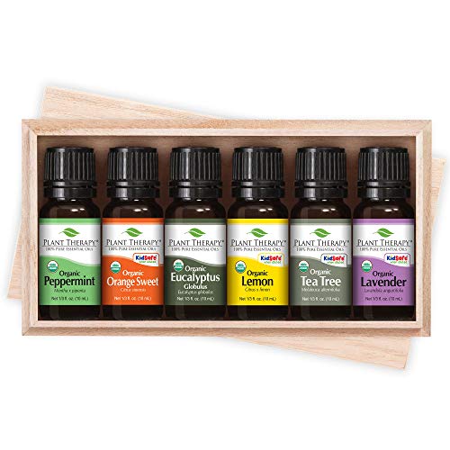 Set de 6 Aceites Esenciales Orgánicos USDA de Plant Therapy - Lavanda, Menta, Eucalipto, Limón, Árbol de Té 100% Puro, Aromaterapia Natural, Uso - imagen 5