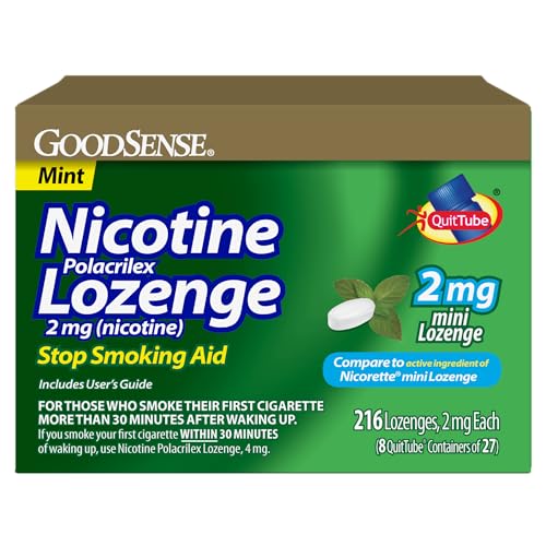 GoodSense Mini Pastillas de Nicotina Polacrilex, 2 mg, Sabor Menta, 216 Unidades - imagen 2