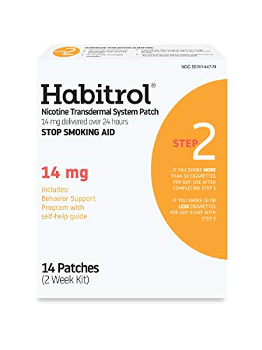 Parches Habitrol de Nicotina | Ayuda para Dejar de Fumar | Paso 2 (14 mg) | 14 Parches (Kit de 2 Semanas) | Empaque Puede Variar - imagen 2