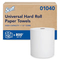 Toallas de papel duras Scott Professional Essential Universal, 12 rollos de 800' cada uno, núcleo de 1.5', con bolsillos de absorción, color blanco - imagen 1