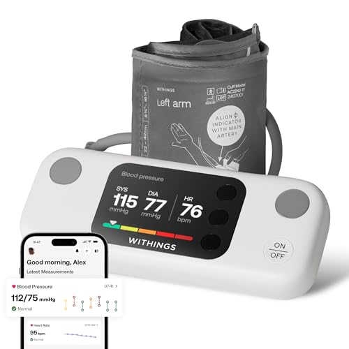 Monitor de Presión Arterial Inteligente Withings BPM Vision | Aprobado por la FDA | Fácil de usar, Medidas Sistólicas y Diastólicas Precisos, - imagen 3
