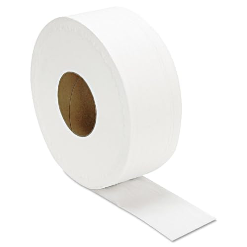 Papel Higiénico Jumbo GEN Jrt, 2 Capas, Blanco, 3.3 x 1,000 Ft, 12 Rollos/caja, Apto para Septicidad - imagen 1