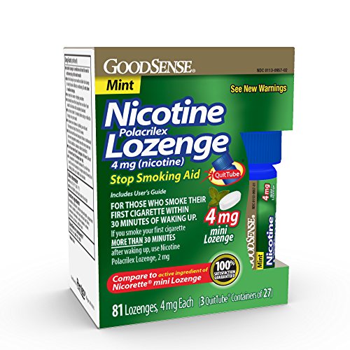 GoodSense Mini Pastillas de Nicotina Polacrilex 4mg, Menta, 81 Unidades, Ayuda para Dejar de Fumar, Productos para Cese de Tabaquismo GoodSense - imagen 3