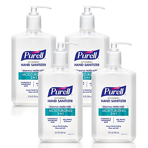 Gel Antibacterial Hidratante 2 en 1 Purell, Botella de 12 oz con Dispensador (Paquete de 4) - 3698-06-EC - imagen 2