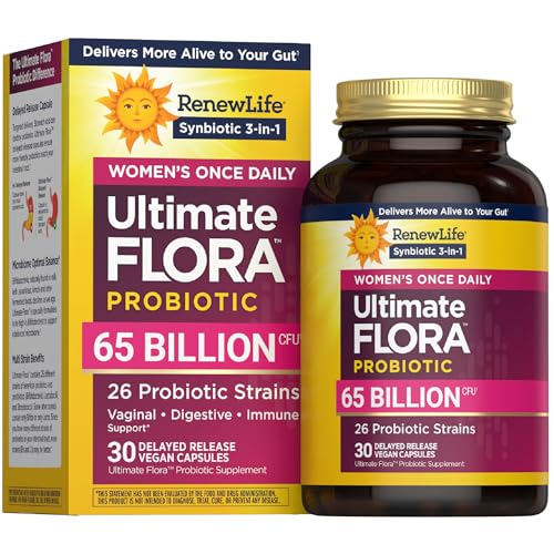 Renew Life Ultimate Flora Probióticos para Mujeres 65 Mil Millones CFU Cápsulas Veganas de Liberación Retardada | Salud Vaginal | Digestiva | - imagen 3