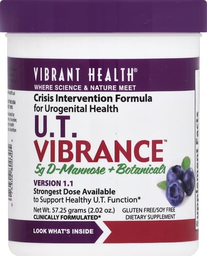 Vibrant Health U.T. Vibrance Powder, Intervención para la Salud del Tracto Urinario, 5000mg de D-Mannose, 10 Porciones - imagen 4