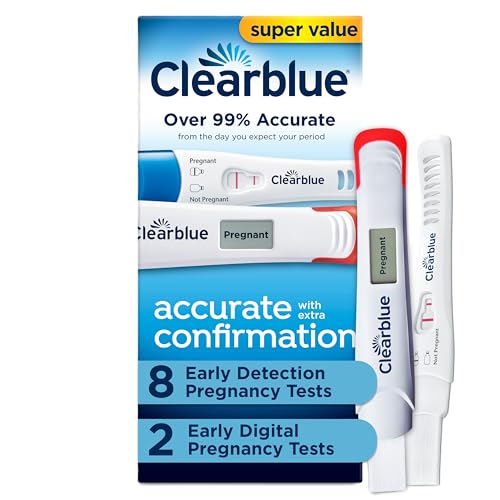 Kit de Prueba de Embarazo Clearblue, Prueba de Embarazo en Casa para Mujeres, Test de Hormona hCG con Resultados Fáciles de Leer, 10 Pruebas - imagen 6