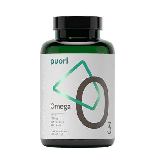 Suplemento de Aceite de Pescado Puori Omega 3 - Ultra Puro y Sin Eructos, 2000mg de Ácidos Grasos Omega 3, 1250mg EPA y 500mg DHA, 120 Softgels - imagen 6