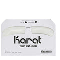 Cubiertas Desechables para Asientos de Inodoro Karat – 5000 Hojas de Papel Reciclado, Compatibles con Dispensadores de Medio Doblado para Baños - imagen 1