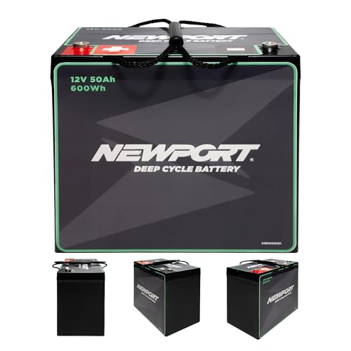 Batería Marina Newport 12V 50Ah de Ciclo Profundo, Ligera y Sellada AGM, Compatible con Motores de Trolling - imagen 4
