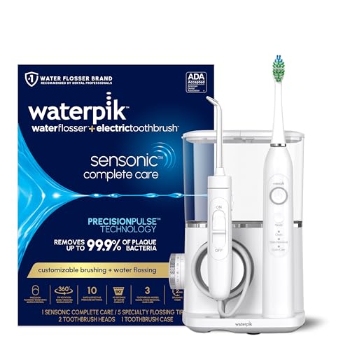 Juego de Cuidado Completo Waterpik Sensonic: Irrigador Dental y Cepillo de Dientes Eléctrico Recargable CC-04, Blanco, Empaque Puede Variar - imagen 3
