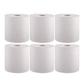 Toallas de papel comerciales Windsoft, rollo duro, 6 paquetes, 8 x 800 pies por rollo, blancas, recarga para dispensadores de toallas - imagen 1