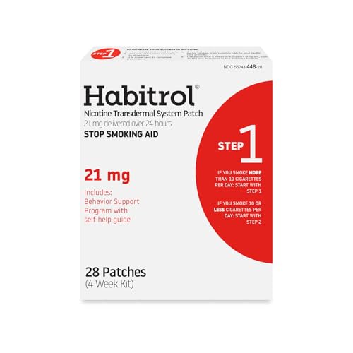 Parches Habitrol de Nicotina | Ayuda para Dejar de Fumar | Paso 1 (21 mg) | 28 Parches (Kit de 4 Semanas) - imagen 2