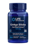 Extracto Certificado de Ginkgo Biloba Life Extension™, 120 mg, Ayuda a Mantener la Memoria y Cognición, Sin Gluten, No OGM, Vegetariano, 365 Cápsulas - imagen 1