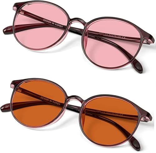 Gafas para Sensibilidad a la Luz BRADDELL FL-41 Rosa y FL-60 Marrón para Migrañas, Fotofobia y Conmoción (Tamaño MEDIANO-PEQUEÑO) - imagen 6