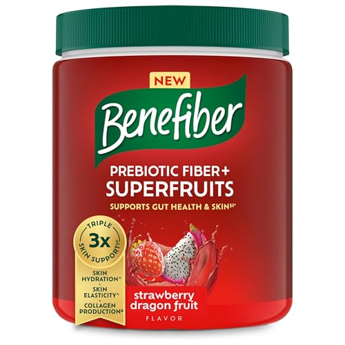 Suplemento Dietético Benefiber Prebiótico Amigable con GLP-1 + Superfrutas, Sabor Fresa y Fruta Dragón, 8.8 oz (250g) - imagen 4