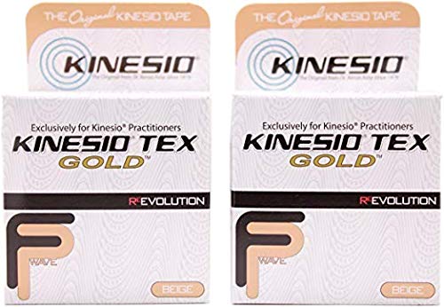 Kinesio Taping - Cinta Elástica Terapéutica Tex Gold FP - Beige - 2 in. x 16.4 ft - Paquete de 2 - imagen 2
