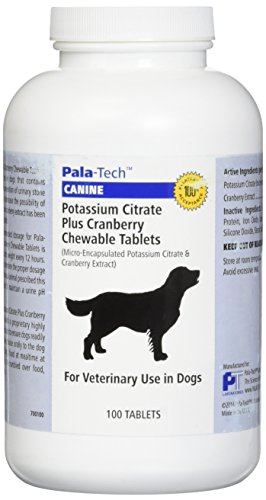 Pala Tech Tratamiento para Infecciones Urinarias en Perros - Suplemento de Citrato de Potasio y Arándano, 100 Tabletas Masticables, Prevención de - imagen 1