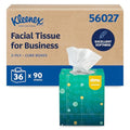 Kleenex Professional Naturals Pañuelos Desechables con Empaque Ecológico Sin Plástico, 2 Capas, Blanco, Caja Cubo Vertical, 90 Pañuelos/Caja, 36 - imagen 1