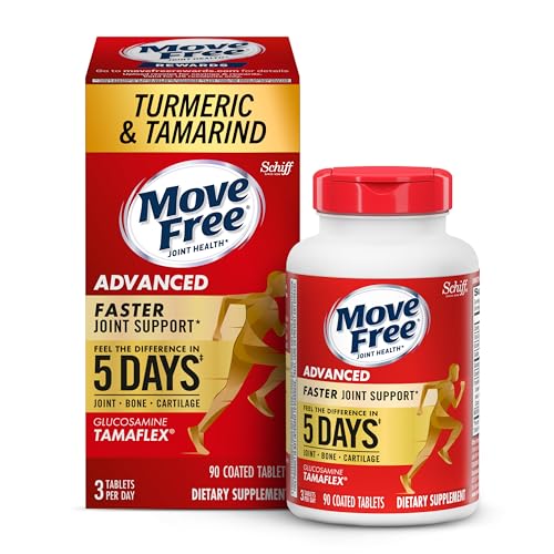 Suplemento Move Free Advanced de 5 Días para Articulaciones con Cúrcuma, Tamarindo (TamaFlex), Glucosamina y Vitamina D3, 90 Cápsulas - imagen 4