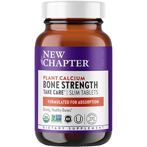 New Chapter Bone Strength Take Care - Suplemento de Salud Ósea y Cardiaca - Calcio Vegetal de Algas Rojas - Vegano, Orgánico, Sin Gluten y Kosher - - imagen 2