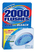 Limpiador Automático de Inodoro 2000 FLUSHES 208082 Blue Plus con Blanqueador, Paquete Doble de 3.5 OZ, [PAQUETE DE 6] - imagen 1