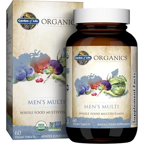 Multivitamínico Orgánico para Hombres Garden of Life con Soporte Prostático, B12 y Vitaminas – Vegano, No GMO, 60 Tabletas - imagen 2