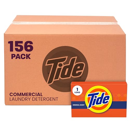 Detergente en Polvo Tide Profesional de P&G, Aroma Original, Uso Único, 1.4 oz (Caja de 156) - imagen 4
