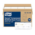 Toalla de Mano Multicapa Comprimida Tork Xpress H2 Blanca, Premium, Suave y Absorbente, 12 Paquetes de 200 Hojas, 420590 - imagen 1