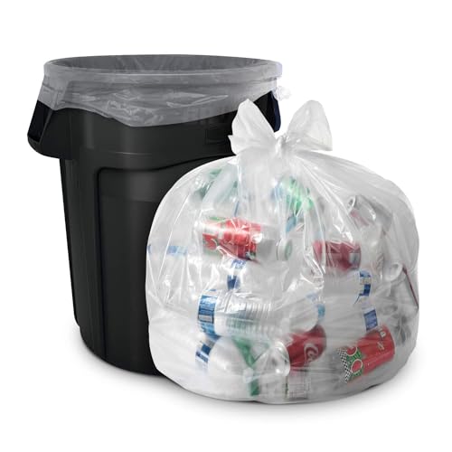 Bolsas de Basura Transparentes de 60 Galones - Paquete Grande de 100 - 38 x 58 - 1.5 MIL - Serie CSR - Forros Industriales Resistentes para - imagen 5