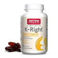 Jarrow Formulas K-Right - Complejo de Vitamina K (K1, MK-4, MK-7, D3) - 60 Cápsulas Blandas - Suplemento Dietético para Huesos y Corazón - Libre de - imagen 1