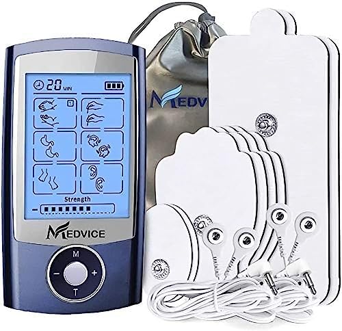 Estimulación Muscular MEDVICE 2 en 1 - Unidad TENS Recargable 2ª Generación con 16 Modos y 8 Almohadillas Mejoradas para Alivio Natural del Dolor - - imagen 2