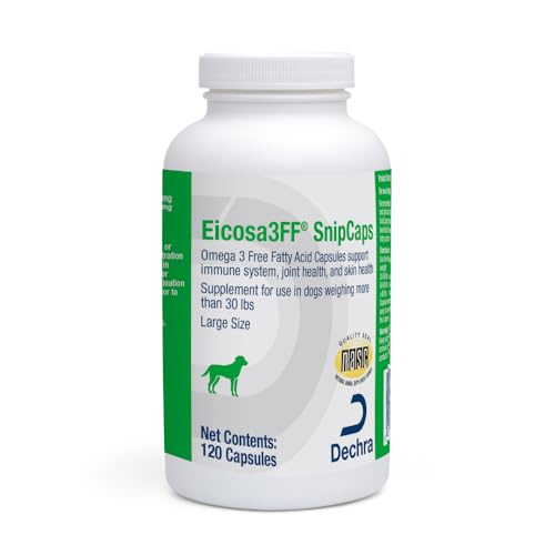 Cápsulas Eicosa3FF SnipCaps Omega 3 Ácidos Grasos Libres para Perros - Tamaño Grande, 120 piezas - imagen 2