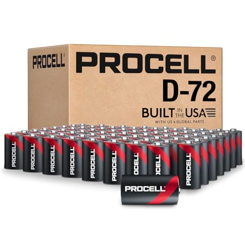 Baterías Alcalinas D PROCELL de Larga Duración (Paquete de 72) Hechas en EE. UU., 10 Años de Vida Útil, Valor en Grandes Cantidades para Dispositivos - imagen 2
