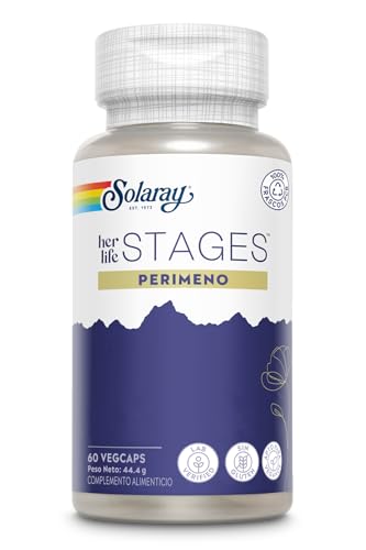 SOLARAY Suplementos para Perimenopausia - Apoyo para Sofocos y Menopausia - Con Azafrán y Vitex - Sin Hormonas - 30 Porciones, 60 Cápsulas Veganas - imagen 4
