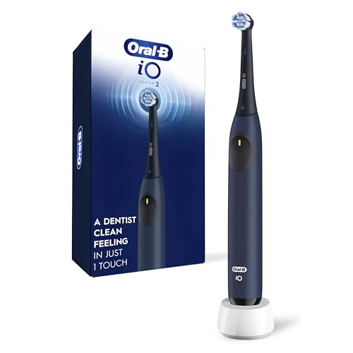 Cepillo de Dientes Eléctrico Recargable Oral-B iO2, 3 Modos de Limpieza, Sensor de Presión Automático, Color Azul Oscuro - imagen 2