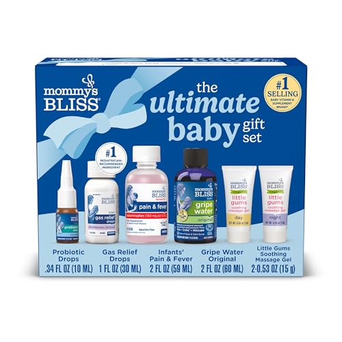 Set de Regalo Ultimate para Bebés de Mommy’s Bliss | Agua para Gases, Gotas Probióticas, Medicina para Dolor y Fiebre, Gotas para Alivio de Gases y - imagen 4