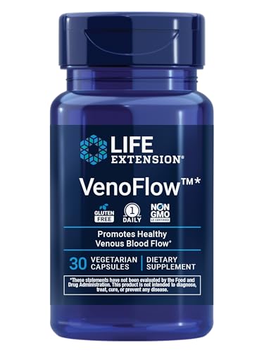 Life Extension VenoFlow™ con Nattokinasa y Extracto de Corteza de Pino Marítimo Francés, Apoya la Función Vascular, 30 Cápsulas Vegetarianas Sin - imagen 1