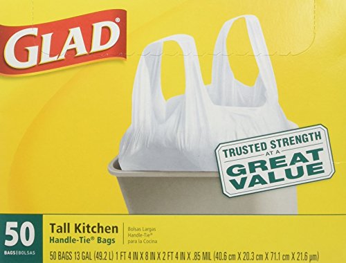 Bolsas de Cocina Altas Glad de 13 Gal. con Asas y Cierre, 50 piezas (Paquete de 4) - imagen 4